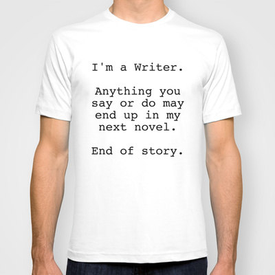 camiseta para escritores
